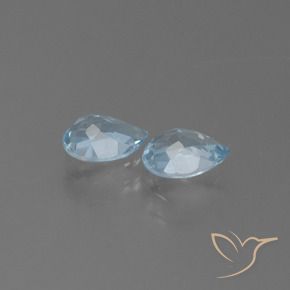 Pedras preciosas de Topázio Céu azul natural de 1.75 ct, Formato de pêra, VS