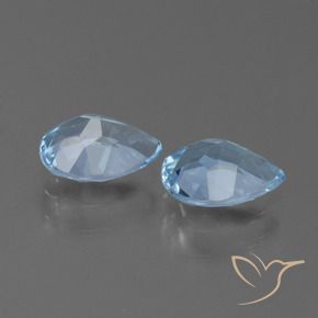 Pedras preciosas de Topázio Céu azul natural de 1.72 ct, Formato de pêra, VVS-VS