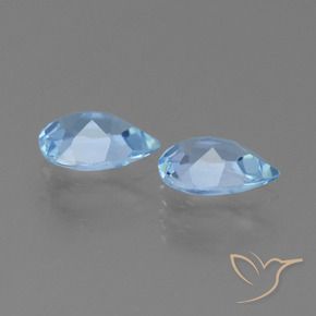 Pedras preciosas de Topázio Azul Suíço natural de 1.44 ct, Formato de pêra, VS