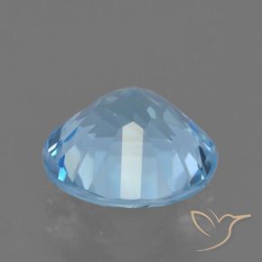 Topázio Céu azul Natural 2.40ct, Redondo, VS