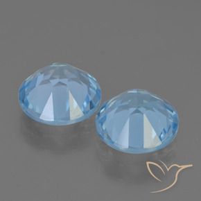 Pedras preciosas de Topázio Céu azul natural de 4.48 ct, Redondo, VS