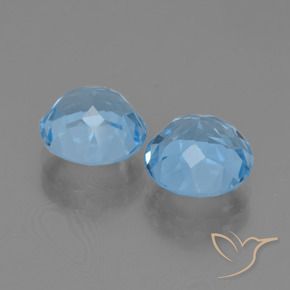 Pedras preciosas de Topázio Azul Suíço natural de 5.14 ct, Redondo, VVS-VS