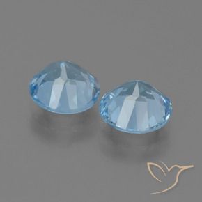 Pedras preciosas de Topázio Céu azul natural de 4.92 ct, Redondo, VVS-VS