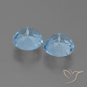 Pedras preciosas de Topázio Céu azul natural de 5.22 ct, Redondo, VS