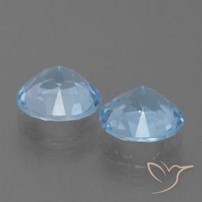 Pedras preciosas de Topázio Céu azul natural de 4.39 ct, Redondo, VS