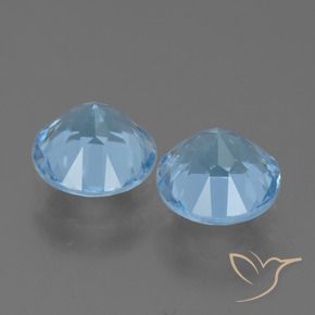 Pedras preciosas de Topázio Céu azul natural de 4.81 ct, Redondo, VS