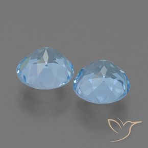 Pedras preciosas de Topázio Céu azul natural de 4.79 ct, Redondo, VS