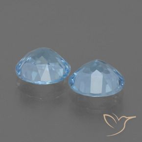 Pedras preciosas de Topázio Céu azul natural de 4.41 ct, Redondo, VS