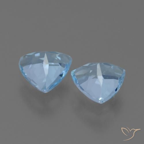 Pedras preciosas de Topázio Céu azul natural de 2.28 ct, Trilhão, VS