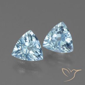 Pedras preciosas de Topázio Céu azul natural de 2.42 ct, Trilhão, VS