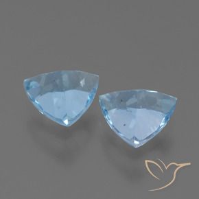 Pedras preciosas de Topázio Céu azul natural de 2.42 ct, Trilhão, VS