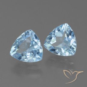 Pedras preciosas de Topázio Céu azul natural de 2.80 ct, Trilhão, VS