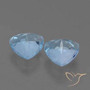 Pedras preciosas de Topázio Céu azul natural de 2.80 ct, Trilhão, VS