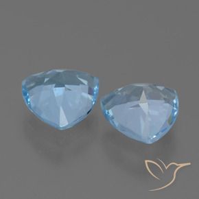Pedras preciosas de Topázio Céu azul natural de 2.91 ct, Trilhão, VS