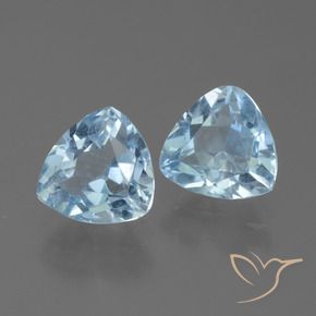 Pedras preciosas de Topázio Céu azul natural de 2.79 ct, Trilhão, VS