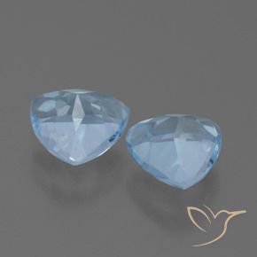 Pedras preciosas de Topázio Céu azul natural de 2.79 ct, Trilhão, VS