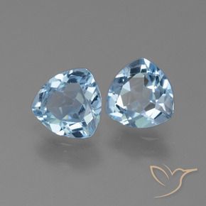 Pedras preciosas de Topázio Céu azul natural de 2.44 ct, Trilhão, VVS-VS