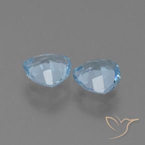 Pedras preciosas de Topázio Céu azul natural de 2.44 ct, Trilhão, VVS-VS