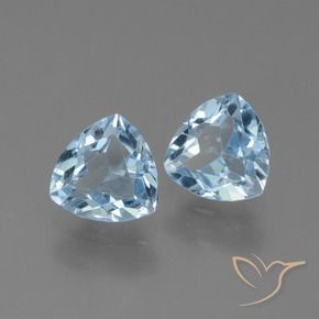 Pedras preciosas de Topázio Céu azul natural de 2.63 ct, Trilhão, VVS-VS