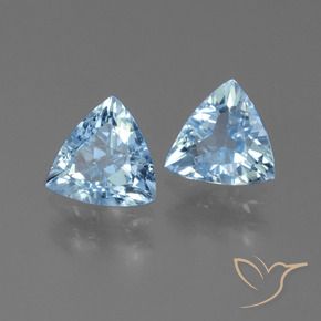 Pedras preciosas de Topázio Céu azul natural de 2.44 ct, Trilhão, VVS-VS