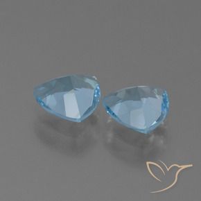 Pedras preciosas de Topázio Céu azul natural de 2.41 ct, Trilhão, VVS-VS
