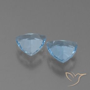 Pedras preciosas de Topázio Céu azul natural de 2.49 ct, Trilhão, VS