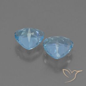Pedras preciosas de Topázio Céu azul natural de 2.66 ct, Trilhão, VVS-VS