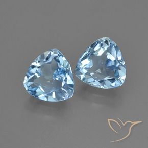 Pedras preciosas de Topázio Céu azul natural de 2.61 ct, Trilhão, VVS-VS