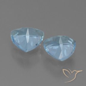 Pedras preciosas de Topázio Céu azul natural de 2.72 ct, Trilhão, VVS-VS
