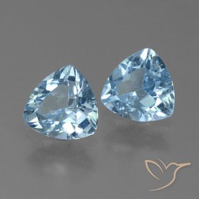 Pedras preciosas de Topázio Céu azul natural de 2.43 ct, Trilhão, VS