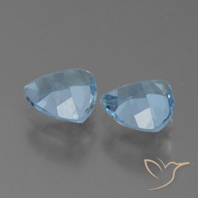 Pedras preciosas de Topázio Céu azul natural de 2.43 ct, Trilhão, VS