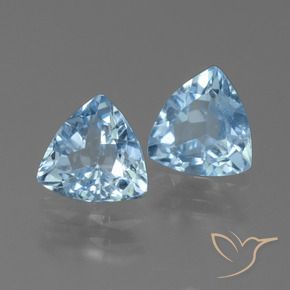 Pedras preciosas de Topázio Céu azul natural de 2.19 ct, Trilhão, VVS-VS