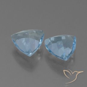 Pedras preciosas de Topázio Céu azul natural de 2.19 ct, Trilhão, VVS-VS