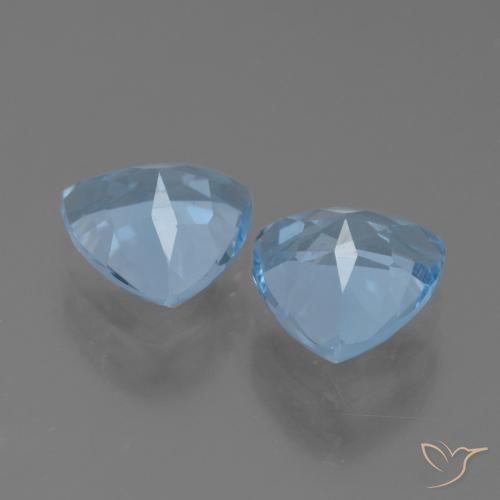 Pedras preciosas de Topázio Céu azul natural de 2.83 ct, Trilhão, VVS-VS