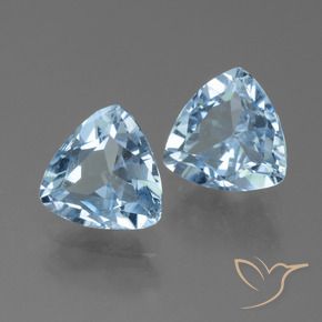 Pedras preciosas de Topázio Azul Suíço natural de 2.67 ct, Trilhão, VVS-VS