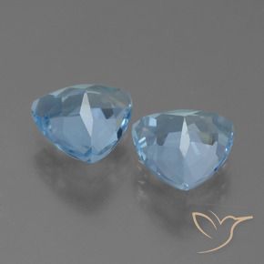 Pedras preciosas de Topázio Azul Suíço natural de 2.67 ct, Trilhão, VVS-VS