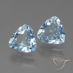 Pedras preciosas de Topázio Céu azul natural de 2.54 ct, Trilhão, VS