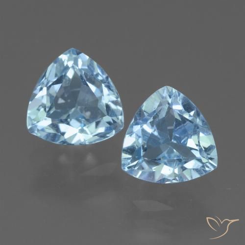 3.30ctw Natural Céu azul Topázio, Trilhão, VS