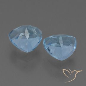 Pedras preciosas de Topázio Céu azul natural de 3.30 ct, Trilhão, VS