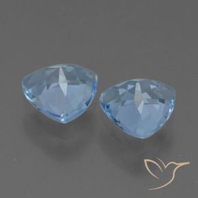 Pedras preciosas de Topázio Azul Suíço natural de 2.79 ct, Trilhão, VS