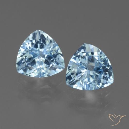 2.59ctw Natural Céu azul Topázio, Trilhão, VS