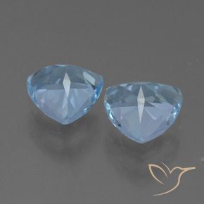 Pedras preciosas de Topázio Céu azul natural de 2.72 ct, Trilhão, VVS-VS