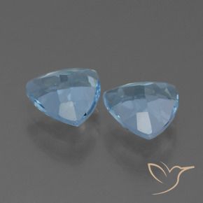 Pedras preciosas de Topázio Céu azul natural de 2.47 ct, Trilhão, VS