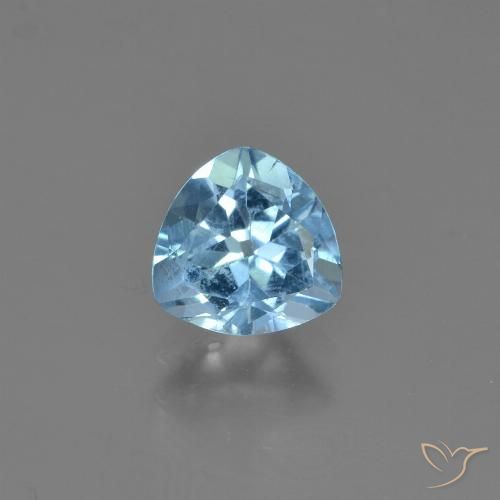 1.23ct Natural Azul Suíço Topázio, Trilhão, VS