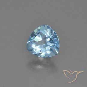 Topázio Azul Suíço Natural 1.23ct, Trilhão, VS