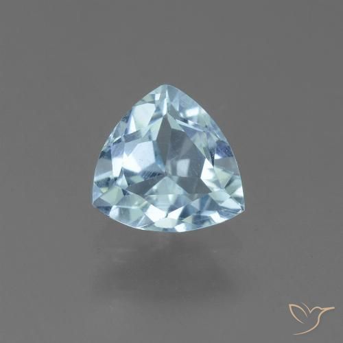 1.17ct Natural Céu azul Topázio, Trilhão, VS