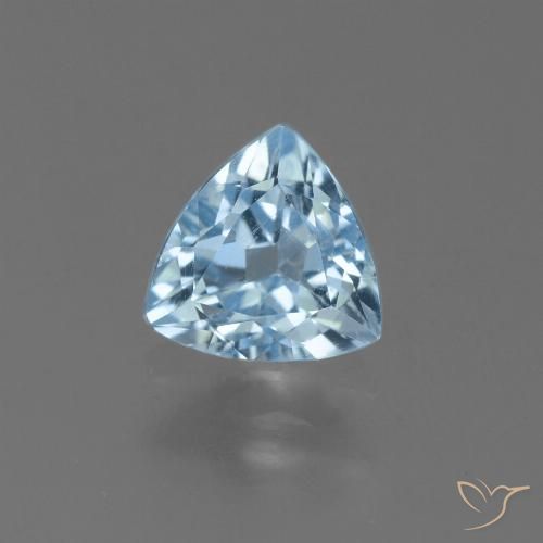 1.34ct Natural Céu azul Topázio, Trilhão, VS