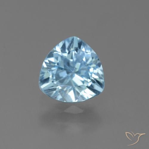 1.32ct Natural Céu azul Topázio, Trilhão, VS