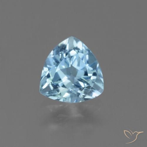 1.32ct Natural Céu azul Topázio, Trilhão, VS
