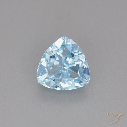1.45ct Natural Céu azul Topázio, Trilhão, VS